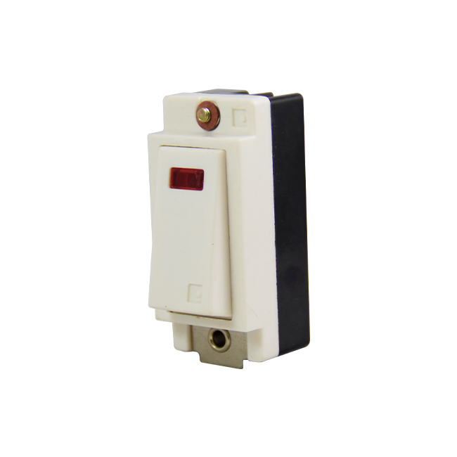 1003 One way illuminated light switch module 16A, 250 V, Colour: White - Image 1