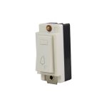 One way bell switch module 16A, 250 V, Colour: White