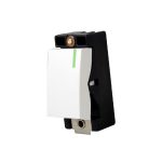One way light switch module with phosphoric indicator 16A, 250 V, Colour: White