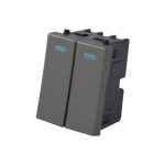 2 x 1 way switch with phosphoric indicator 16A, 250 V ( 1.5 M )