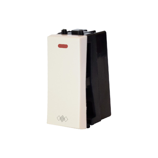 1 gang bell switch with red indicator 16A, 250 V, 1M