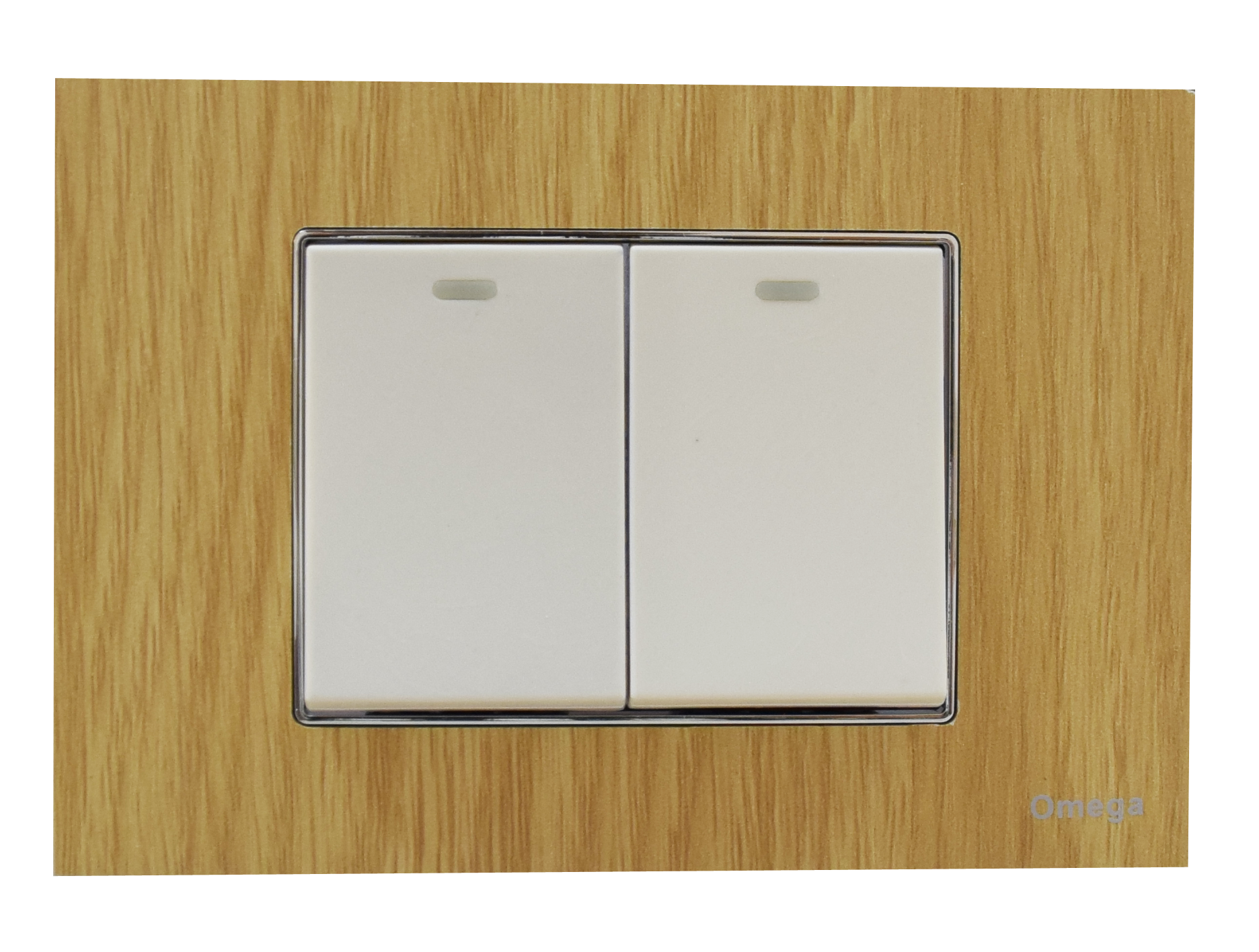 7701 Light Wood / Silver Border - Image 1