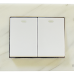 White Karara Marble / Silver Border