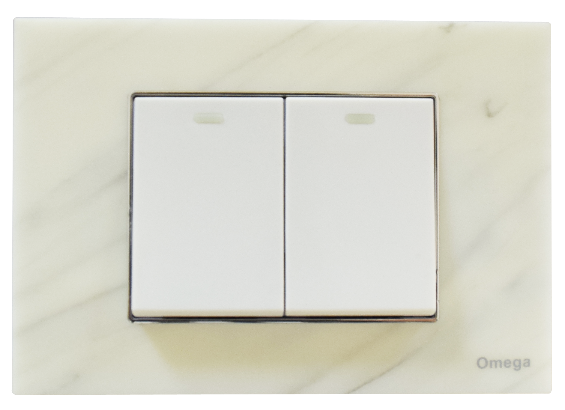 7720 White Karara Marble / Silver Border - الصورة 1